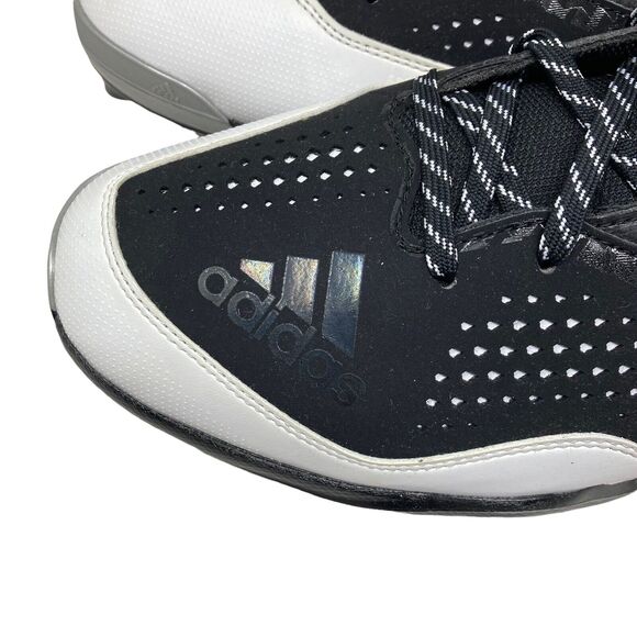 Adidas Power Alley 4 Mid Metal Baseball Cleats 13.5 US mens q16575 Black white main image 6